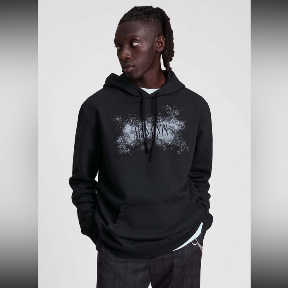 ALLSAINTS Shadow Stamp Logo Hoodie